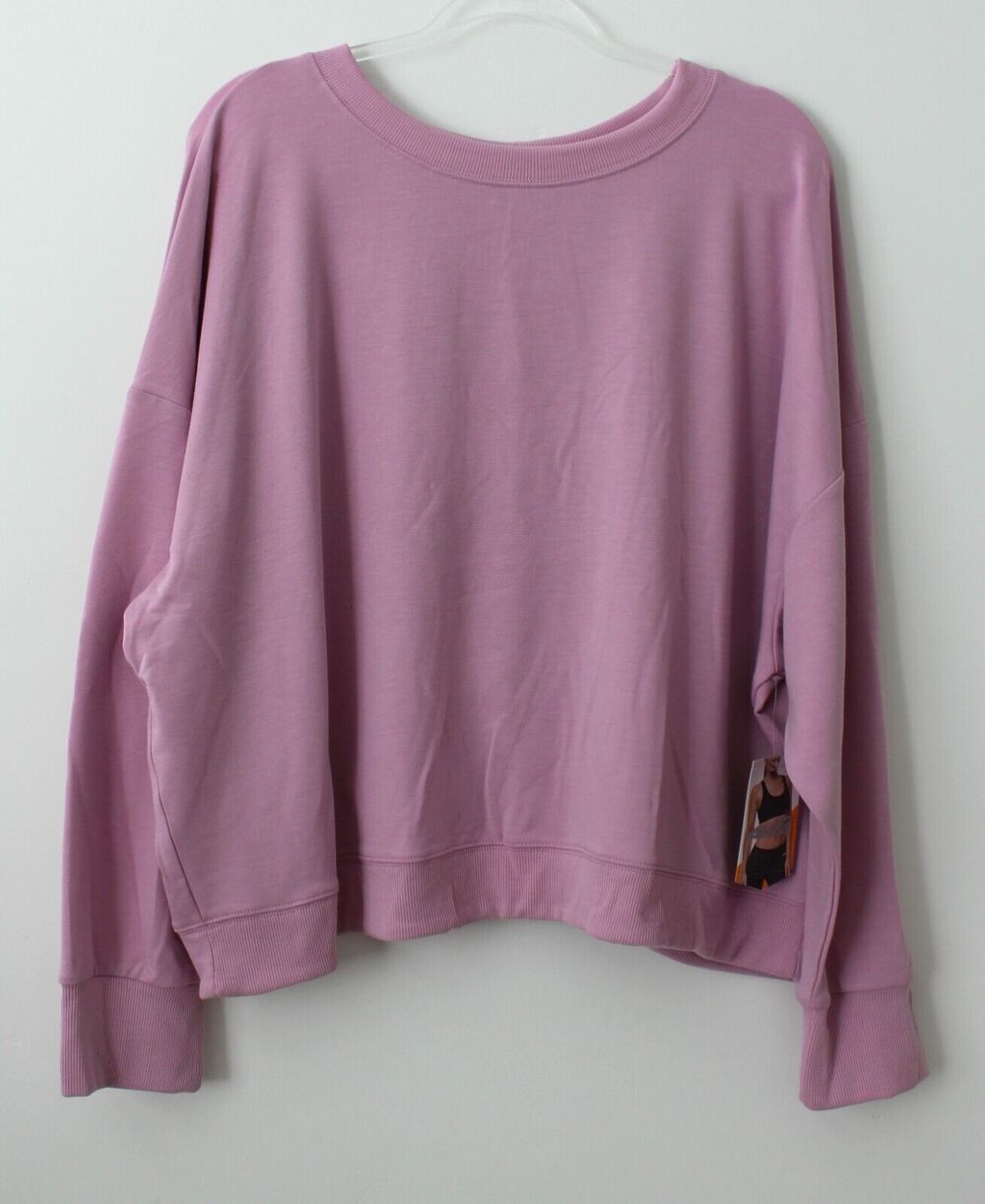 Avia Womens Long Sleeve Cutout Back Sweatshirt Purple Multisize NWT